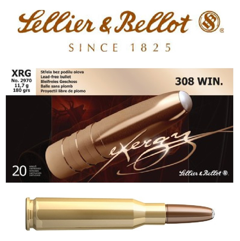 SELLIER & BELLOT CAL 308 WIN 180 Gr XRG