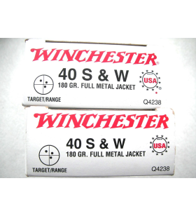 WINCHESTER 40SW 180 gr FMJ